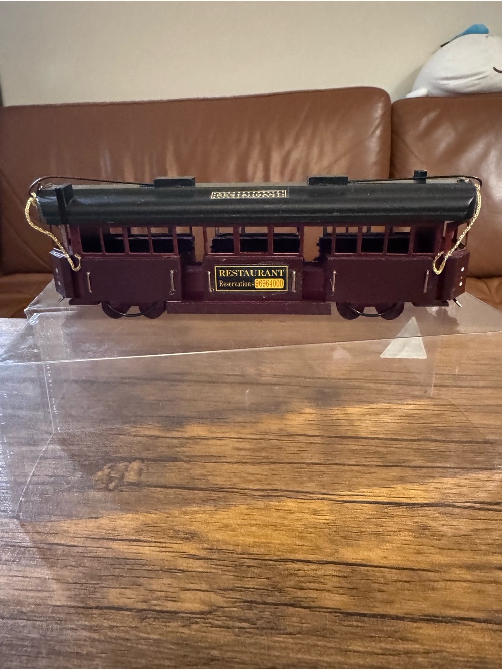 Vintage Compass Crafts Wooden W2 Class Melbourne Tram Restaurant Model Display